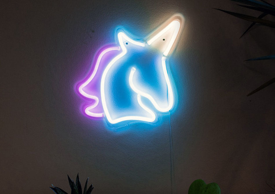 Lampa neon unicorn