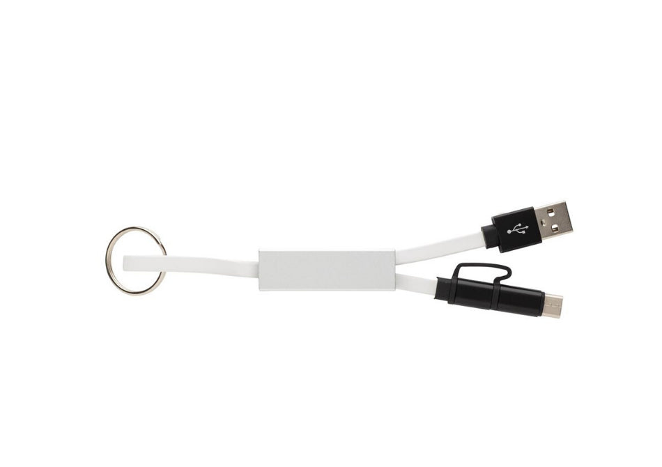 Cablu deluxe 3in1 -- alb