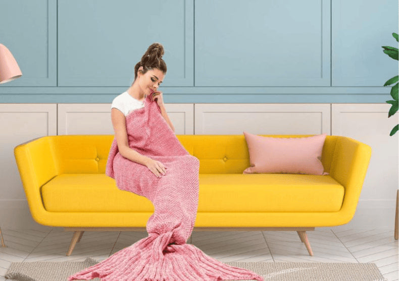 Patura Sirena Mermaid Tail Blanket cadouri de craciun pentru fetite