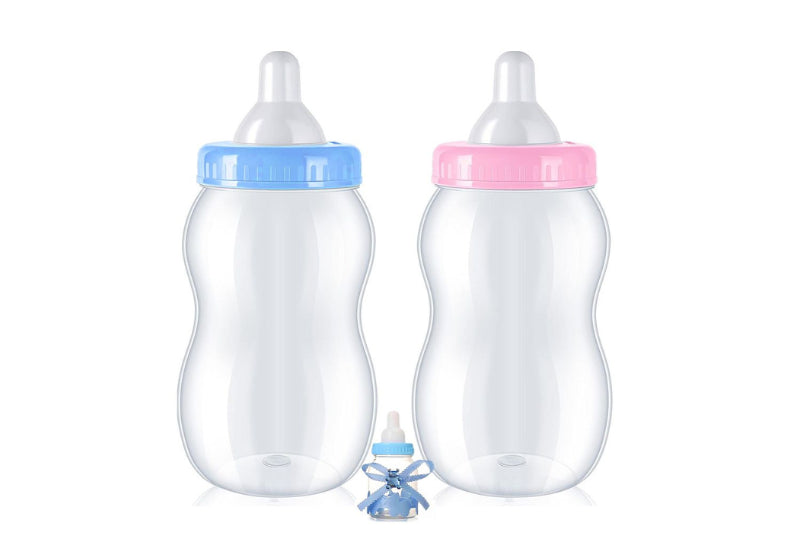 Set 30+1 Biberoane Baby Shower -- Albastru