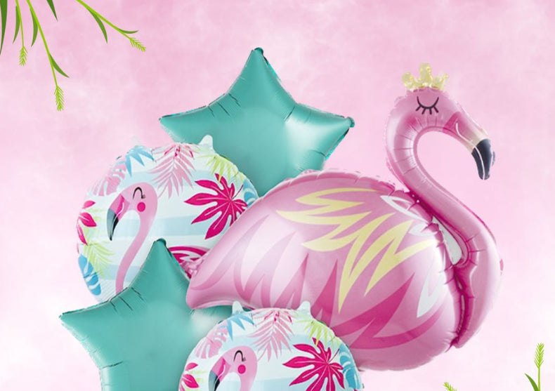 Set Flamingo pink -- accesoriul perfect pentru petrecerea ei