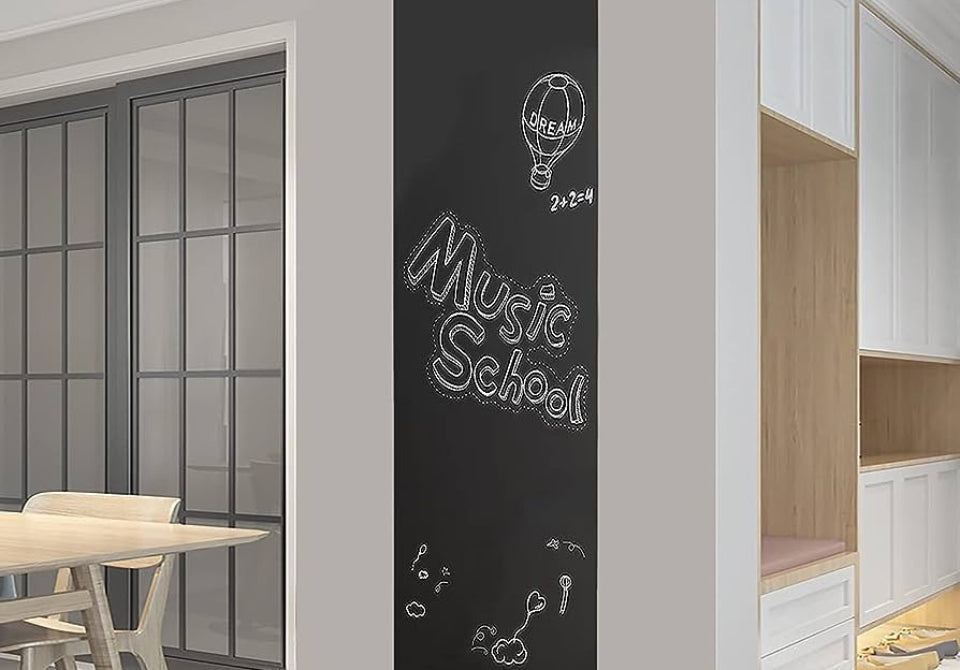 Sticker tapet tabla de scris -- Organizeaza-ti timpul ca la scoala!