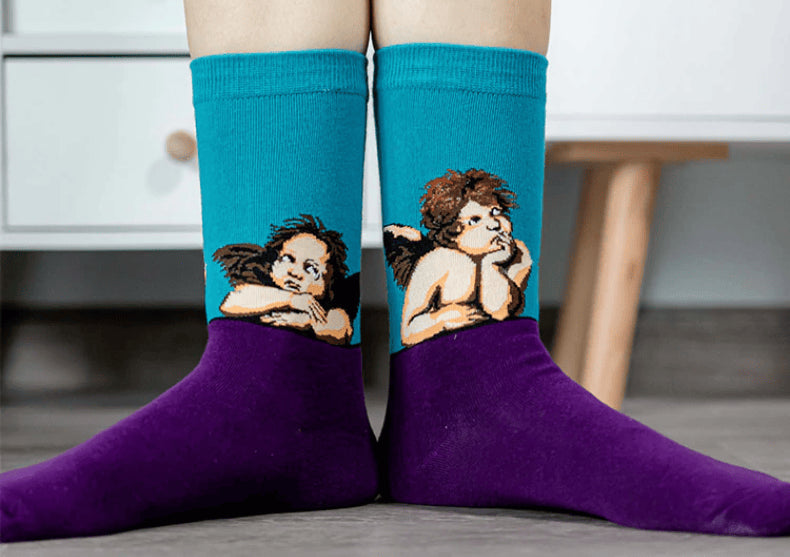 Sosete arta - Munch, Klimt, Santi, Van Gogh