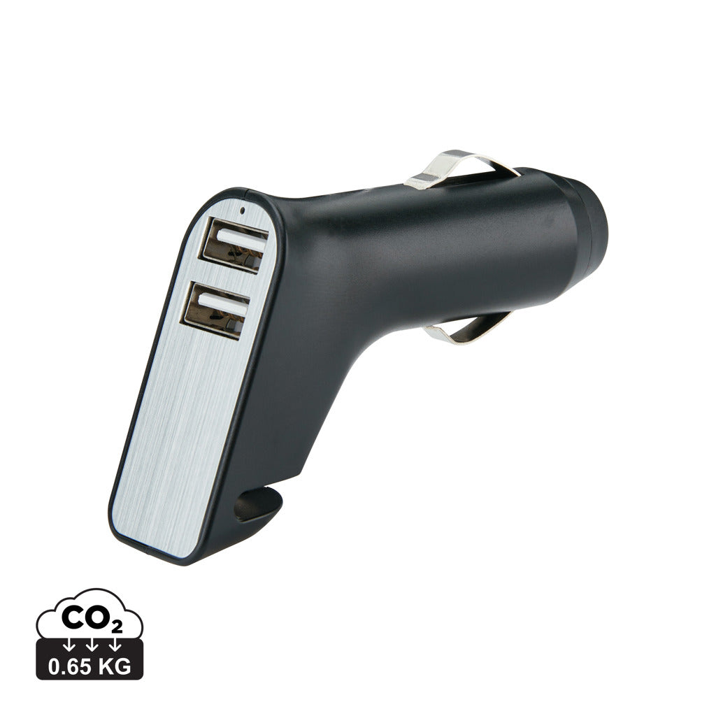Încărcător auto dual cu tăietor de centură