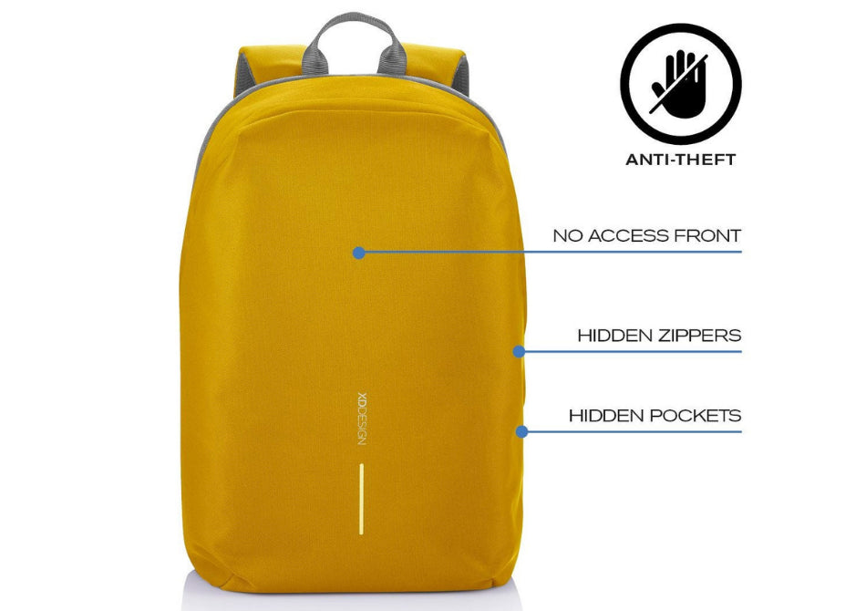 Rucsac antifurt Bobby solid color - yellow