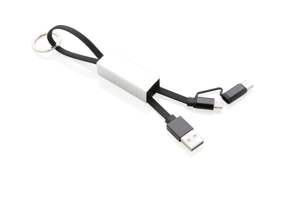 Cablu deluxe 3in1 -- alb
