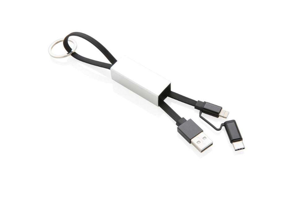 Cablu deluxe 3in1 -- alb