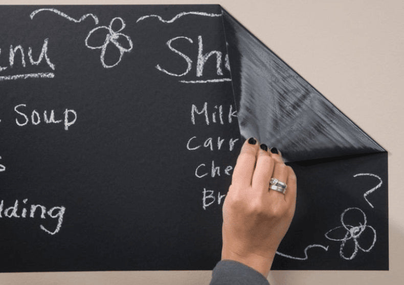 Sticker tapet tabla de scris -- Organizeaza-ti timpul ca la scoala!