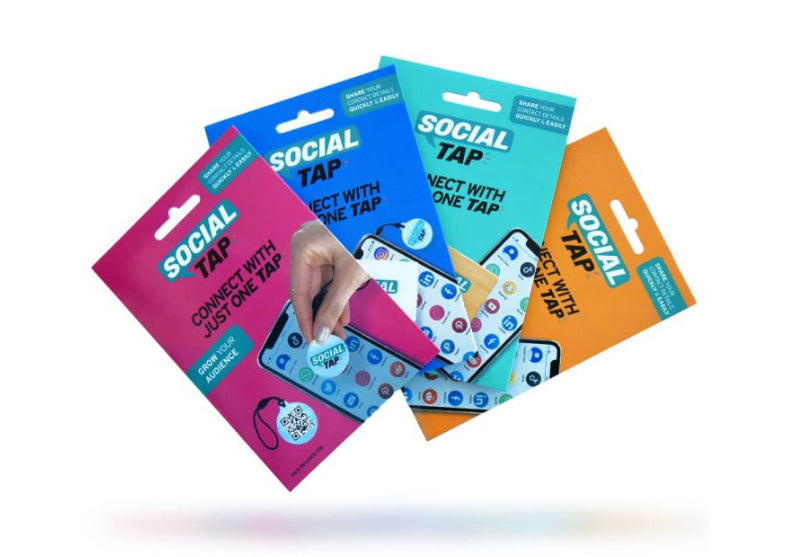 Social Tap - Card alb