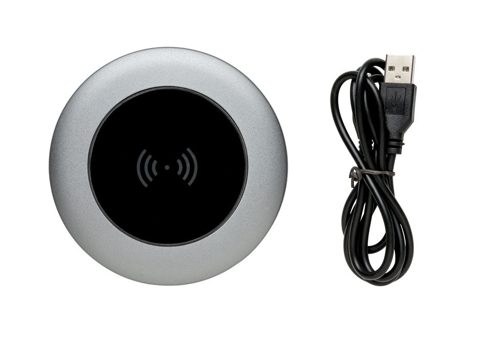 Incarcator wireless aluminiu - gri
