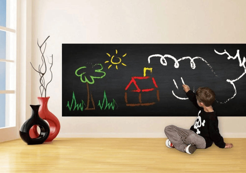 Sticker tapet tabla de scris -- Organizeaza-ti timpul ca la scoala!