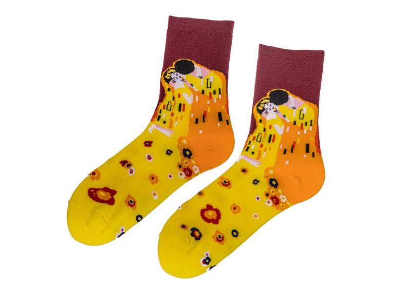 Sosete arta - Munch, Klimt, Santi, Van Gogh