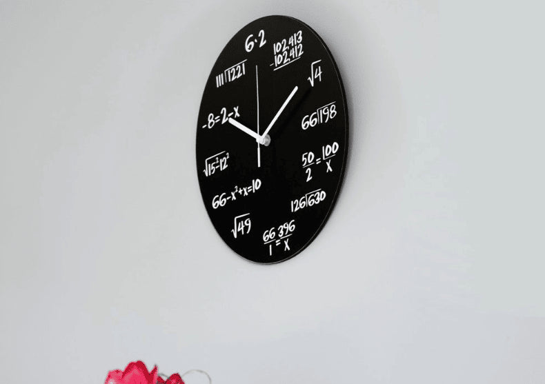 Ceas de perete cu ecuatii