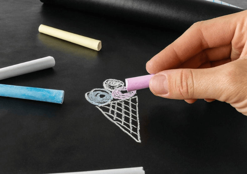 Sticker tapet tabla de scris -- Organizeaza-ti timpul ca la scoala!