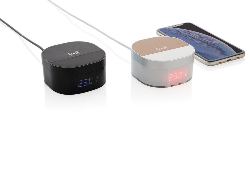 Ceas digital Aria - alb