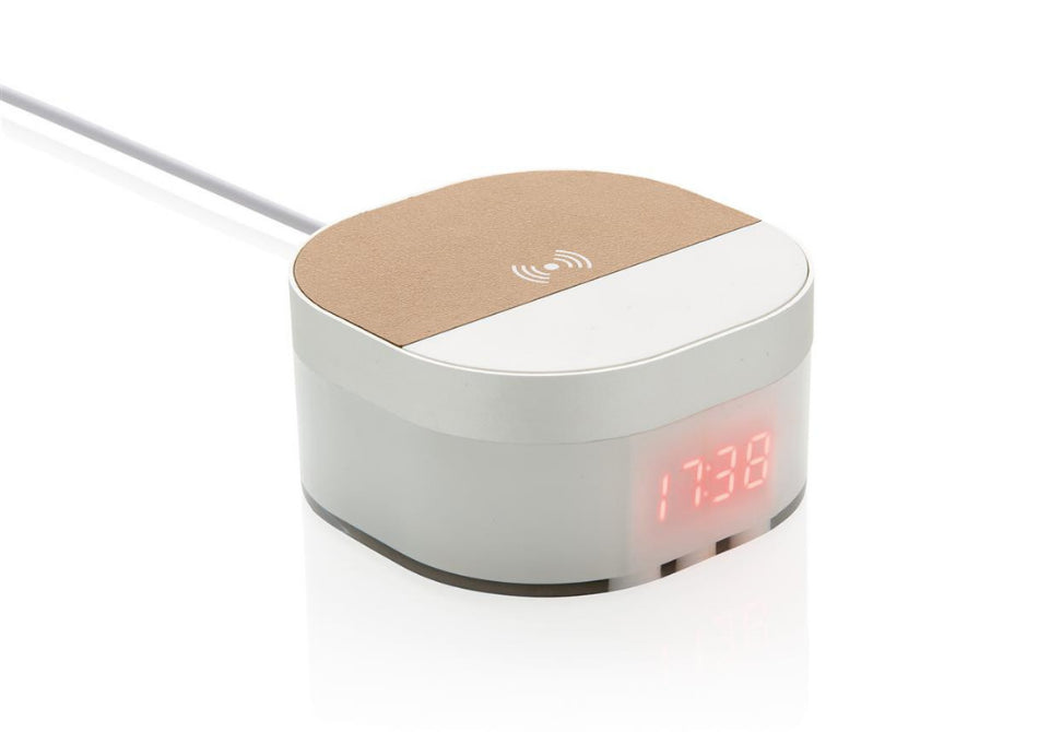 Ceas digital Aria - alb