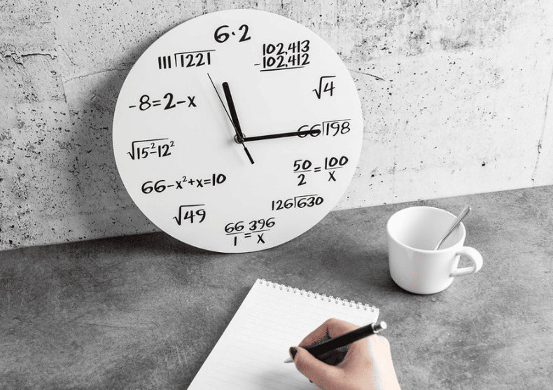 Ceas de perete cu ecuatii