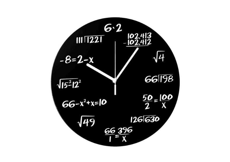 Ceas de perete cu ecuatii