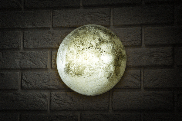 Moon in my room -- veioza luna 3D cu telecomanda