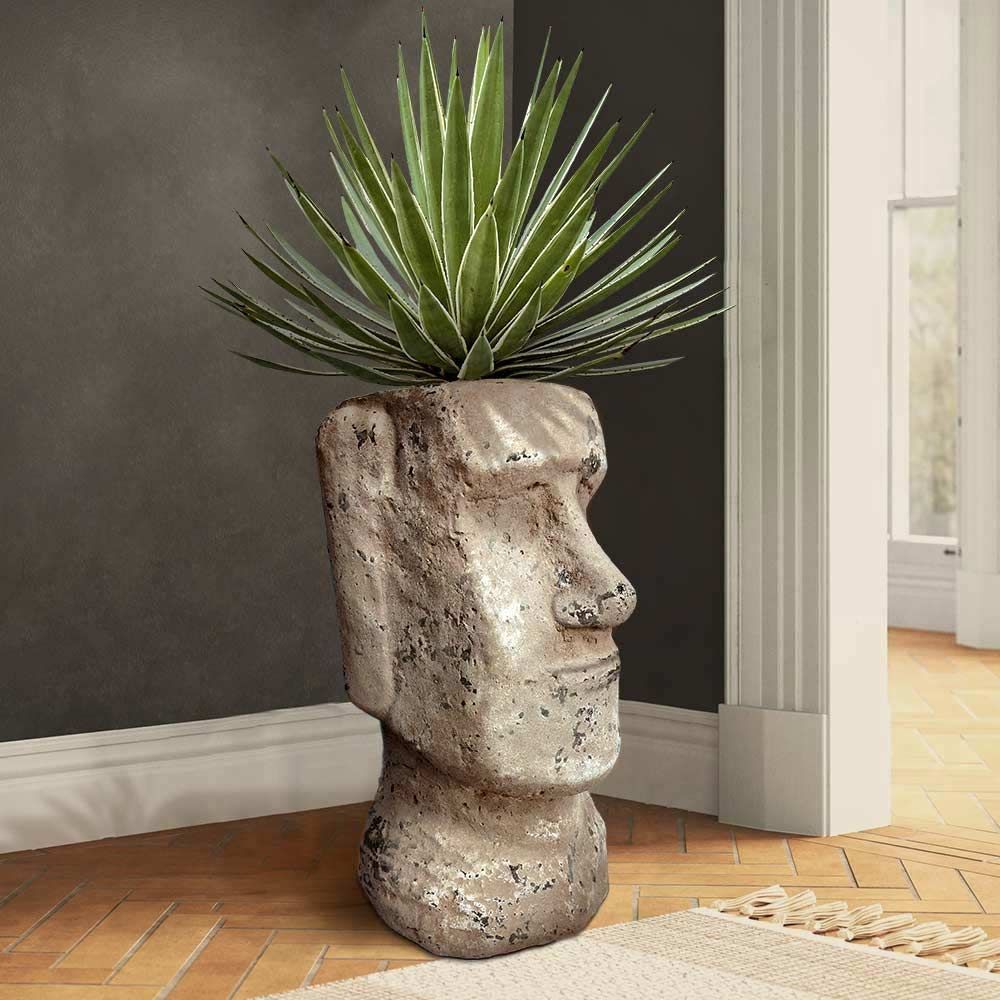Ghiveci XXL Moai -- statuia Insulei Pastelui