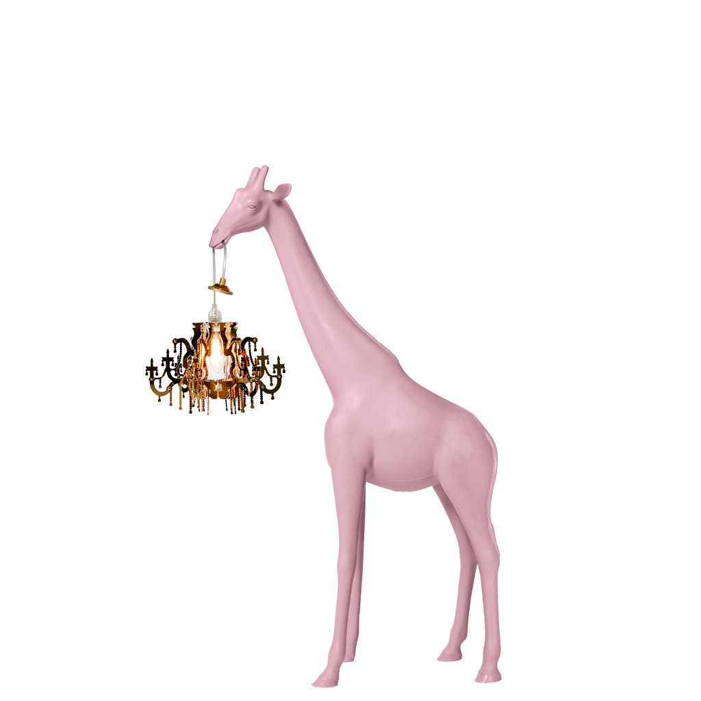 Girafa In Love Roz Mini – Un strop de magie pe biroul tau!