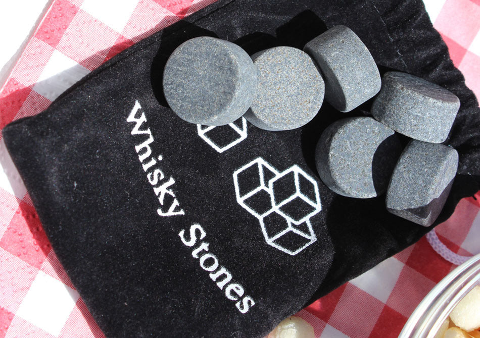 Whiskey stones patrat