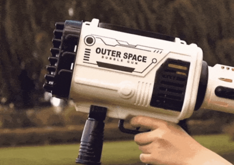 Rocket Boom Bubble Gun