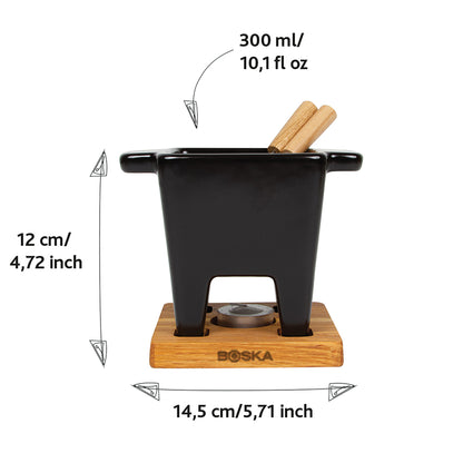 Tapas Nero -- set fondue premium cu garantie pe viata