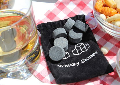 Whiskey stones patrat