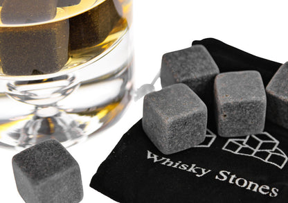 Whiskey stones patrat