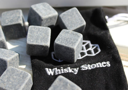 Whiskey stones patrat