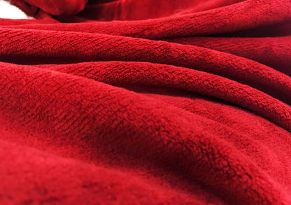 Patura cu Maneci Deluxe -- Rosu/Bordo