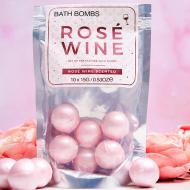 Rose wine bath bombs -- scalda-te in vin rose