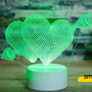 Lampa 3D 2 Inimi - Veioza indragostitilor