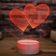 Lampa 3D 2 Inimi - Veioza indragostitilor