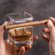 Whisky Cigar Rest -  2 in 1, pentru senzatii complete