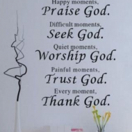 Wall Sticker Praise God - Mesaje importante, zi de zi