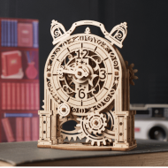 Ceas cu alarma Vintage - Model mecanic din lemn