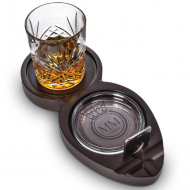 Tava Whisky & Trabucuri -- cu pahar whisky si 9 pietre de racire
