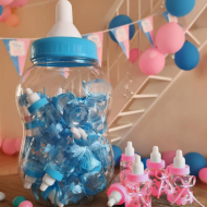 Biberoane Baby Shower -- Pink & Blue