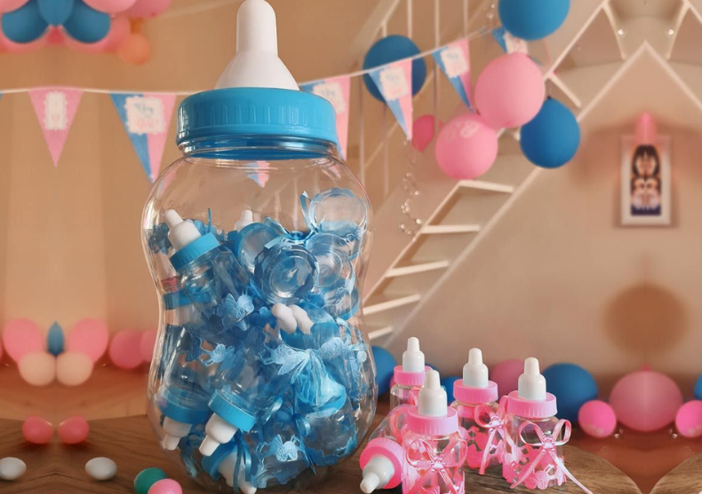 Biberoane Baby Shower -- Pink & Blue image